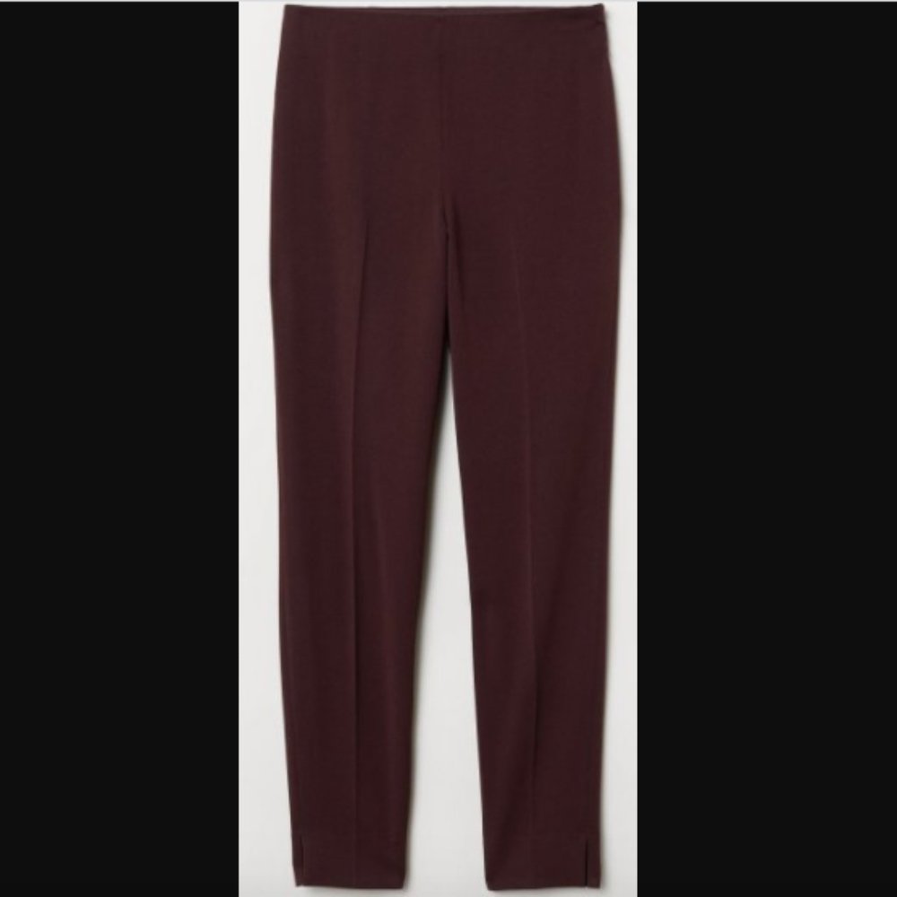 H&M Size: 4 Maroon Slim-fit Pants NWT